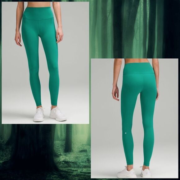 Lululemon Wunder Train High-Rise Tight 28" Cascadia Green Leggings NWT SIZE 10 - Picture 2 of 7